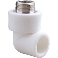 TeknoKapsül Pvc Boru Pprc Dış Dişli Dirsek 25X3/4'' 10 Adet