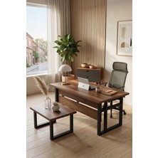 Robin Home Vivaldi Ofis Büro Masa Takımı Masa + Sehpa + Keson Barok