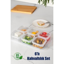 Teknotrust Pratik ve Şık 6'lı Silikon Kapaklı Kahvaltılık Saklama Seti