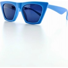 Pileli Store Kids Güneş Gözlüğü Mavi Çekik Çerçeve Uv 400 Korumalı Ce Belgeli Çocuk Güneş Gözlüğü