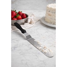 PremiumPort Eğik Tasarımlı Paslanmaz Çelik Pasta Spatulası, Pratik ve Şık Mutfak Aracı