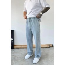HAFKA Açık Gri Basic Yıkamalı Baggy Eşofman