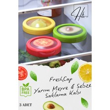 PremiumPort 3’lü Meyve ve Sebze Saklama Kabı Seti, Buzdolabı Için, Pratik ve Sağlıklı