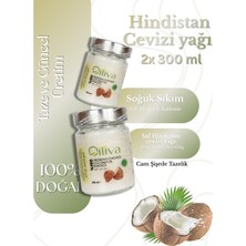 Oiliva %100 Doğal Hindistan Cevizi Yağı 2X300 ml – Soğuk Sıkım – Cam Şişe – Katkısız ve Saf