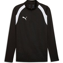 Puma TEAMFINAL26 Training 1/4 Zip Erkek Futbol Antrenman Uzun Kollu Tişört 65967903 Siyah