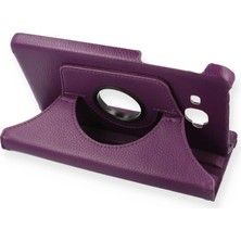 Die Grup  Samsung Galaxy T280 Tab A 7 Kılıf 360 Tablet Deri Kılıf - Mürdüm