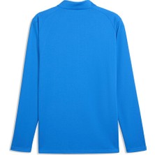 Puma TEAMFINAL26 Training 1/4 Zip Erkek Futbol Antrenman Uzun Kollu Tişört 65967902 Mavi