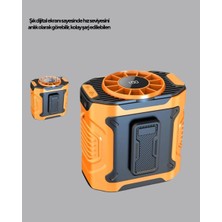 Epilons Dijital Ekranlı Turbo Mini Fan – 3 Kademeli Hız, Sessiz Çalışma Ve Type-c Şarj