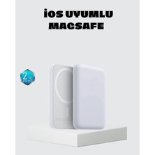Epilons Magsafe 15w Kablosuz Hızlı Şarj, Lightning Girişli Taşınabilir Batarya