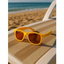 Pileli Store Kids  Tatlı Sarı Güneş Gözlüğü Klipsli Çerçeve Uv 400 Korumalı Ce Belgeli