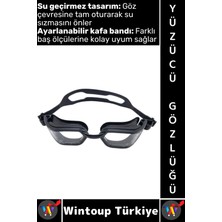 Wintoup #gözlük Yetişkin Çocuk Su Sızdırmaz Buğu Önleyici Lens Şık Ayarlanabilir Deniz Havuz Yüzücü Gözlüğü