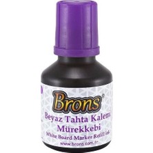 Brons Tahta Kalemi Mürekkebi Mor 30 Cc Br-386 (12 Li Paket)