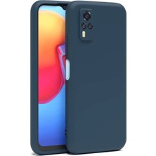 Herşey Trend Herşeytrend Vivo Y53S Kılıf Nano Içi Kadife Silikon - Lacivert