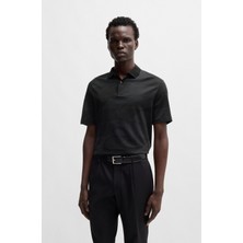 Boss Erkek Polo Yaka Geometrik Desenli Kısa Kollu 001 Polo Yaka T-Shirt 50524067-001