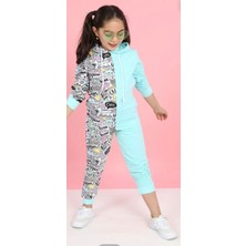 Gny Giyim Kız Çocuk Iki Renkli Alt Üst Takım