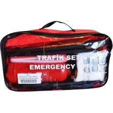 Yerli Lüks Trafik Seti-Ilk Yardım Seti Çantalı Tüvtürk Muayene Uyumlu