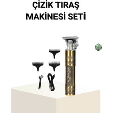 TeknoKapsül T Bıçaklı Profesyonel Çizik Tıraş Makinesi Seti – 120 Dakika Kullanım, Şarjlı &amp; Kablolu