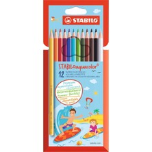 Stabilo Aquacolor Sulandırılabilir Kuru Boya Kalemi 12'Li