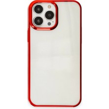 Herşey Trend Herşeytrend Apple Iphone 13 Pro Max Kılıf Element Silikon - Kırmızı