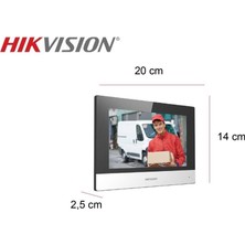 Hikvision DS-KH6320-WTE1 7" Tft Iç Mekan Ip Görüntülü Diafon Ekran – Sadece Ekran