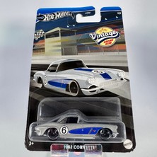 Hot Wheels 1962 Corvette Vıntage #1 1:64 Model Arabalar - Silver Series