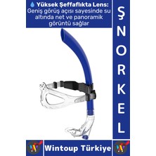 Wintoup #şnorkel Konforlu Yüksek Şeffaf Görüş Havuz Deniz Yüzme Eğitim Ayarlanabilir Önden Dalış Şnorkeli