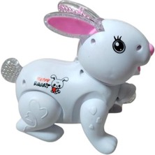 Hak-İş Oyuncak Pilli Sesli Işıklı Ipli Tavşan