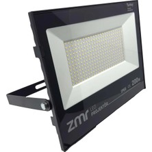 CTR Ticaret Zmr 200W Slim LED Projektör - IP66 Dış Mekan Aydınlatma - Ultra Parlak Beyaz Işık - Endüstriyel Dev Performans