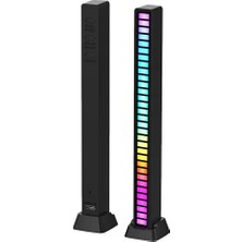 Mobee Rgb LED Sese Duyarlı Işık Çubuğu Tv Arkası Ambiyans ve Araç Içi Müzik Ekolayzer