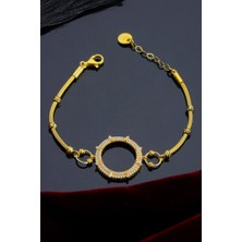 INNUENDO JEWELRY 925 Ayar Gümüş Boncuklu Çeyrekli Bileklik