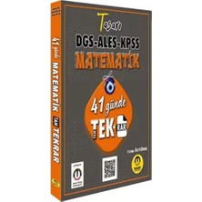 TeknoKapsül Tasarı Matematik 41 Günde Dgs Ales Kpss Tekrar