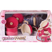 Die Grup  3815-6A Emaye Tencere 11 Parça Pembe -Vardem Oyuncak