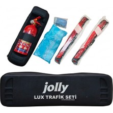 Yerli Lüks Trafik Seti-Ilk Yardım Seti Çantalı Tüvtürk Muayene Uyumlu