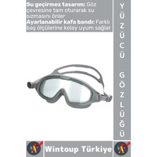 Wintoup #gözlük Yetişkin Çocuk Sızdırmaz Buğu Önleyici Uv Korumalı Lens Çok Şık Ayarlanabilir Yüzücü Gözlüğü