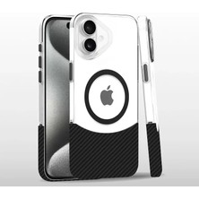 TeknoKapsül Iphone 16 Carbon Puzzle Magsafe Kapak - Siyah-2