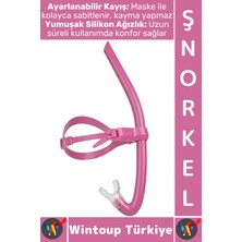 Wintoup #şnorkel Konforlu Yüksek Görüş Açı Havuz Deniz Yüzme Eğitim Ayarlanabilir Kayış Önden Dalış Şnorkeli