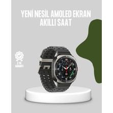 TeknoKapsül Akıllı Saat Kablosuz Şarj Arama Cevaplama Geniş Ekran Desteği