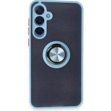 TeknoKapsül Galaxy A15 4g Kılıf Montreal Yüzüklü Silikon Kapak - Buz