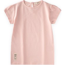 Cigit Etiketli Tunik 4-12 Yaş Pudra Pembe