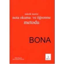 Bemol Müzik Yayınları Bona Nota Okuma ve Öğrenme Metodu 140 Sayfa Komisyon Tarafından Yayınlanan Müzik Teorisi Kitabı