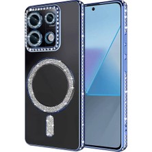 TeknoKapsül Redmi Note 13 4g Joke Simli Magneticsafe Kılıf -