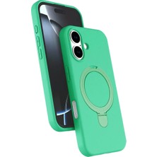 TeknoKapsül Iphone 17 Magsafe Standlı Kapak - Yeşil