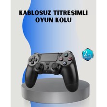 TeknoKapsül Ps4 Uyumlu Kablosuz Oyun Kolu – Gerçekçi Titreşimli Geri Bildirim