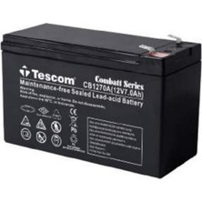 TeknoKapsül Tescom Combatt CBL12-7E 12V 7AH Tam Bakimsiz Kuru Akü
