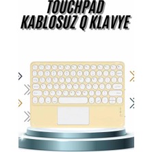 TeknoKapsül Android Ios Uyumlu Bluetooth Klavye Touchpad Slim Kablosuz Wifi Q Klavye