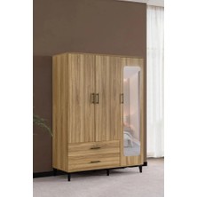 Hermobi ÜRGÜP 3 Kapılı 2 Çekmeceli Gardırop