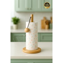 PremiumPort Bambu Dikey Mutfak Kağıt Havlu Tutacağı ve Peçetelik