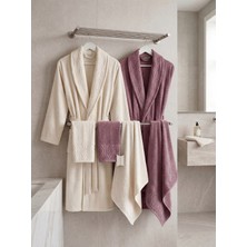 Sofline %100 Pamuk Bornoz Seti, Aile Bornoz Takımı, Havlu Seti, Çeyizlik Bornoz Takımı