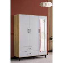 Hermobi VERDE 3 Kapılı 2 Çekmeceli Gardırop