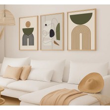 Voba Store Voba 3 Parça Bohem Çerçeve Görünümlü Şık Mdf Tablo SETI-101